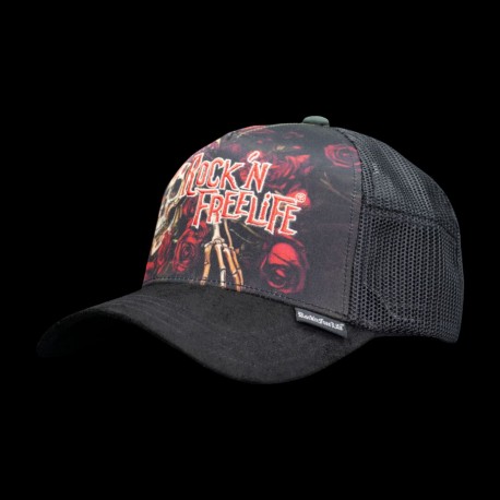 Casquette trucker avec filet bi-matière Loose