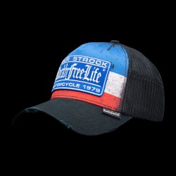 Casquette trucker avec filet bi-matière Stock