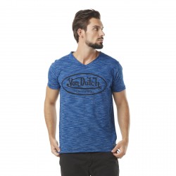 T-shirt homme col V effet strié Ron