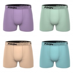 Lot de 4 boxers homme en coton John Pastel