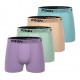 Lot de 4 boxers homme en coton John Pastel