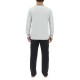 Ensemble Pyjama long homme en coton uni Logo poitrine