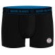Lot de 4 boxers homme en coton Class uni ceinture colorée