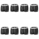 Lot de 8 boxers homme en coton Noir