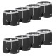 Lot de 8 boxers homme en coton Noir