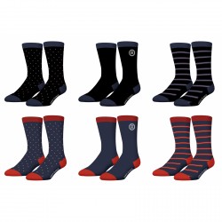 Lot de 6 paires de chaussettes de ville Town AD