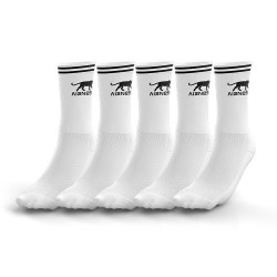 AIRNESS Lot de 5 paires de tennis homme Logo sur tige et rayures
