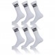 Lot de 6 paires de chaussettes tennis freegun Homme Blanc