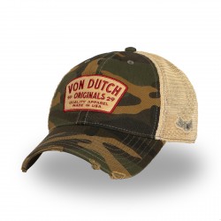 Casquette baseball avec filet souple adulte et patchs Mac Camo