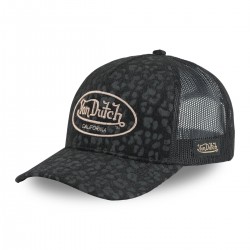 Casquette baseball avec filet all over imitation fourrure Léopard