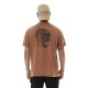 T-shirt homme relax fit en jersey acid wash print devant et dos Flash