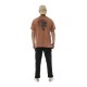 T-shirt homme relax fit en jersey acid wash print devant et dos Flash
