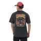T-shirt homme comfort fit en jersey acid wash print devant&dos Reaper