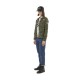 Veste militaire femme imprimé camouflage avec patchs
