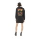 Robe sweat femme manches longues avec print dos et zip sur côté
