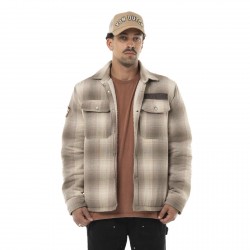 Sur Chemise homme en flanelle à carreaux doublée sherpa Heaven