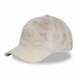 Casquette baseball adulte imitation fourrure visière corduroy Pile
