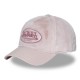 Casquette baseball adulte imitation fourrure PU & logo lurex Pile