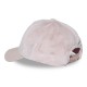 Casquette baseball adulte imitation fourrure PU & logo lurex Pile