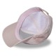 Casquette baseball adulte imitation fourrure PU & logo lurex Pile