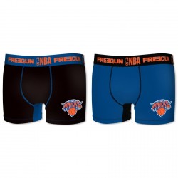Lot de 2 Boxers Garçon Basketball Noir/Bleu