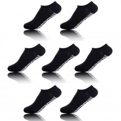 Chaussettes Homme Tige Courte Uni Noires Lot x 7