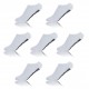 Chaussettes Homme Tige Courte Uni Blanches Lot x 7