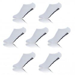 Chaussettes Homme Tige Courte Uni Blanches Lot x 7