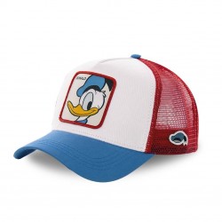 Casquette Capslab Disney Donald Blanc filet Rouge
