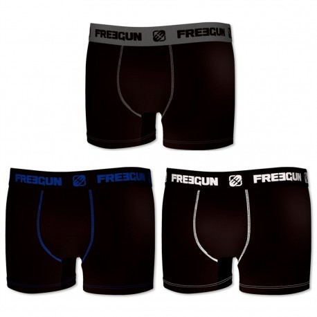 Lot De 3 Boxers Homme En Coton, Freegun