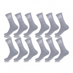 Lot de 12 paires de chaussettes Feegun homme Grises
