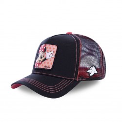 Casquette Capslab Disney Minnie noir et rose