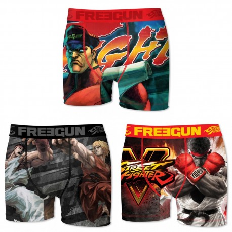 Lot de 3 boxers Homme Street Fighter