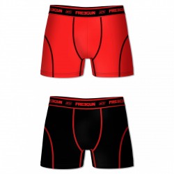 Lot de 2 Boxers Homme Aktiv Rouge