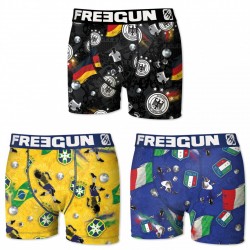 Lot de 3 boxers Homme Freegun Premium 50