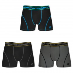 Lot de 3 Boxers Homme Freegun Clim Noir