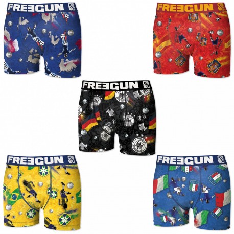 Lot de 5 boxers homme FREEGUN premium