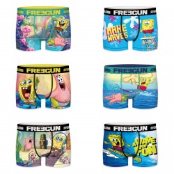 Lot de 6 boxers Bob l'Eponge FREEGUN