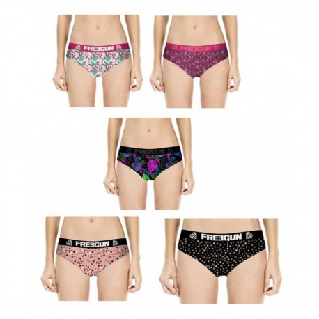 Lot de 5 boxers femme FREEGUN