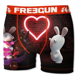 Boxer Homme Cœur FREEGUN Lapins Crétins