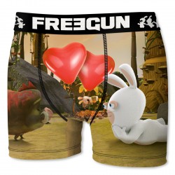 Boxer Homme Cœurs FREEGUN Lapins Crétins