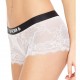 Boxer Dentelle Femme Blanc Miss Freegun