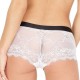 Boxer Dentelle Femme Blanc Miss Freegun