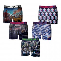 Boxer Freegun Garçon Multicolors Lot x 5