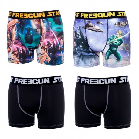 Lot De 4 Boxers Homme Freegun Star Wars Star Wars