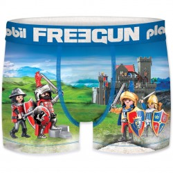 Boxer Garçon Freegun Playmobil Chevaliers Bleu