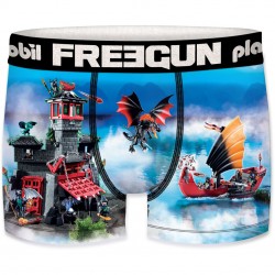 Boxer Garçon Freegun Playmobil Château Fort Bleu