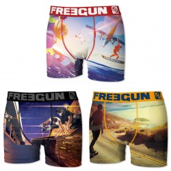 Lot de 3 boxers garçon FREEGUN