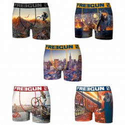 Lot de 5 boxers garçon FREEGUN