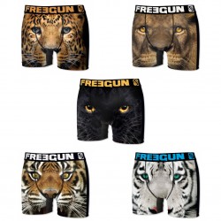 Lot de 5 Boxers Homme Freegun 53 Savane Multicolore